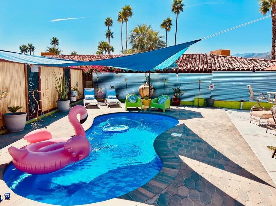 Вилла The Flamingo Palms Private 1Bd 1Ba Unit In Duplex Палм-Спрингс Экстерьер фото